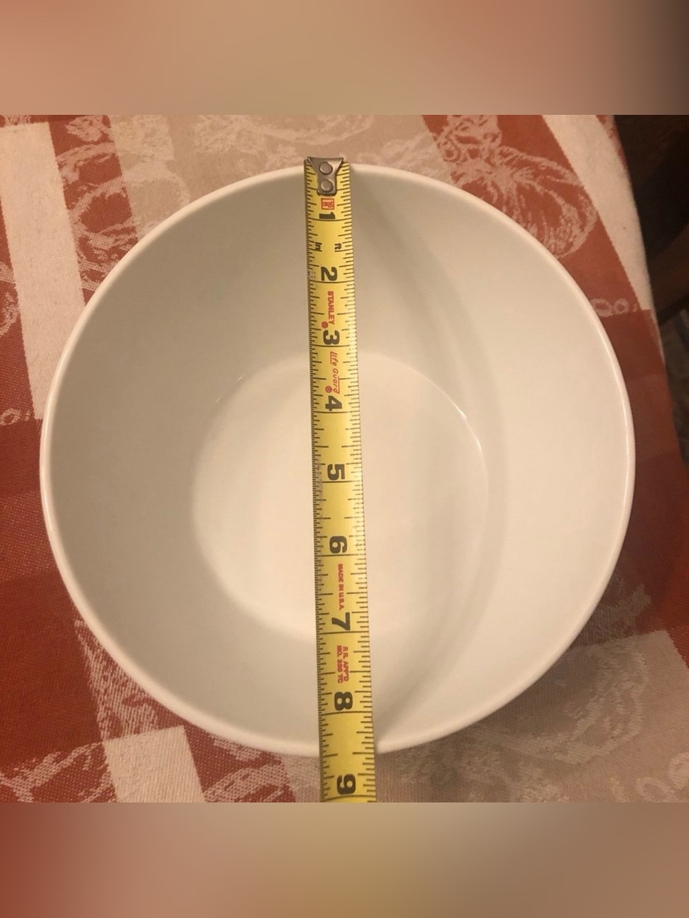 Crate & Barrel Asymmetrical 8.5”D White Serving Bowl 2.75”H Front & 4.25” Back - Picture 2 of 9